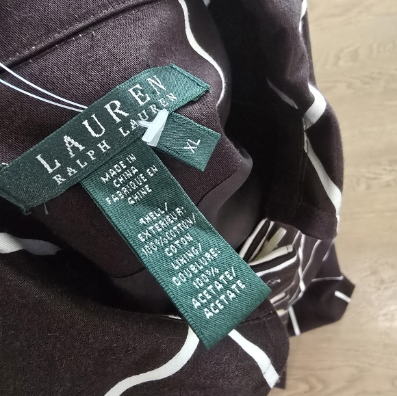 Lauren Ralph Lauren Brown Windowpane Jacket - Picture 4 of 6